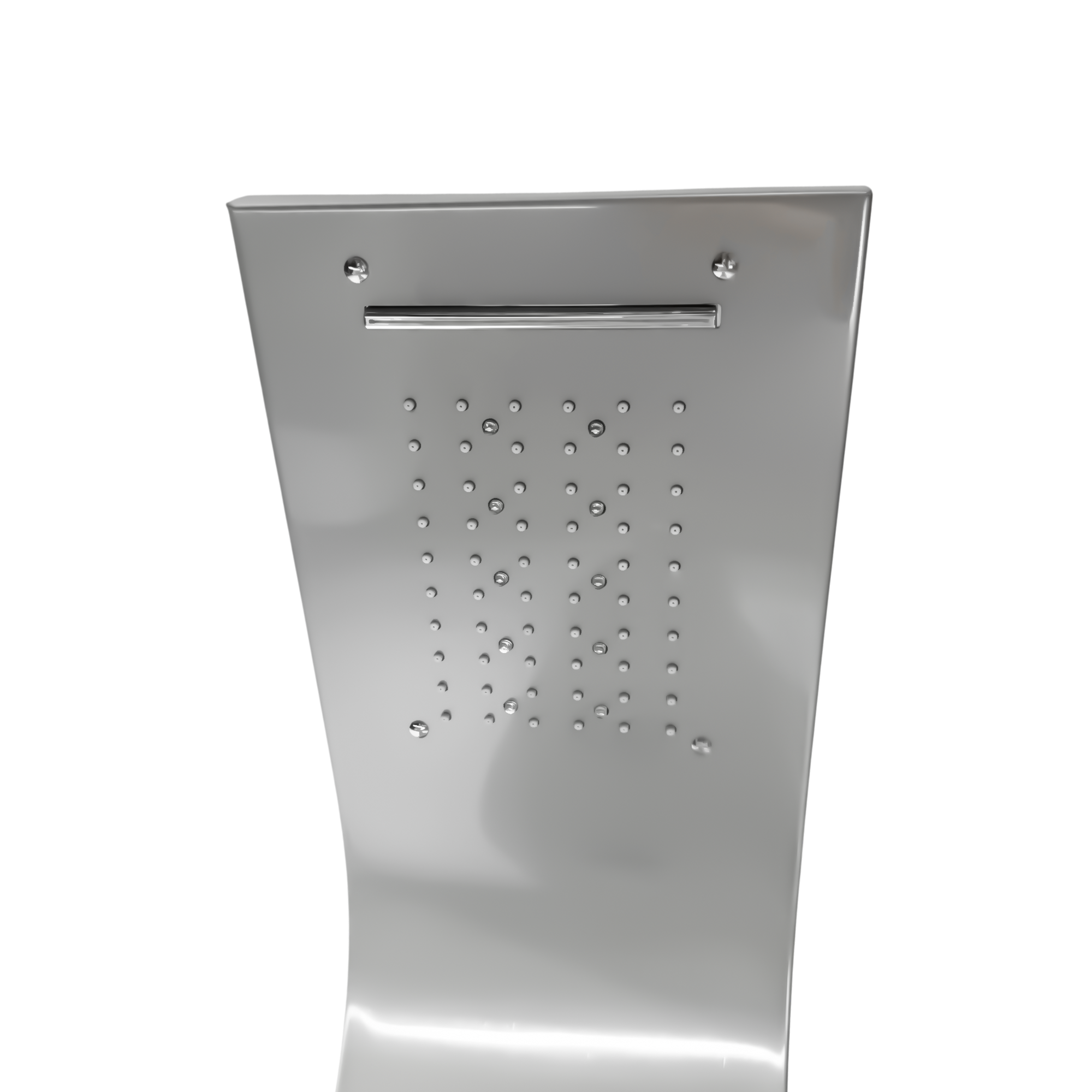 Torre Ducha Con Sistema de Bluetooh y Luces Led Cromoterapia Plateada