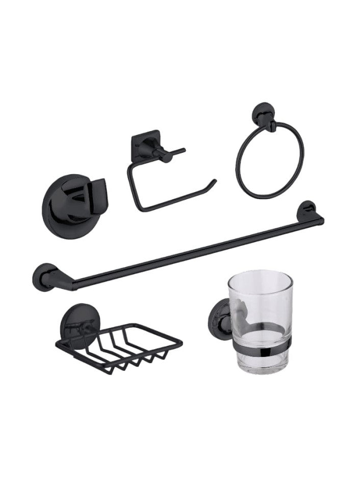 Set de Accesorios Cromados Redondo x6 Piezas
